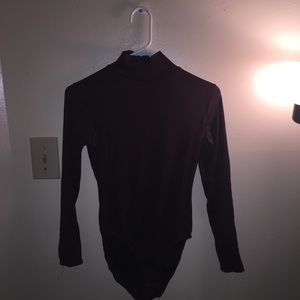 Brand: Gap turtleneck bodysuit dark brown